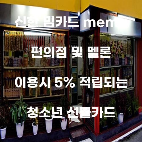 신한 밈카드: 청소년을 위한 스마트한 선택