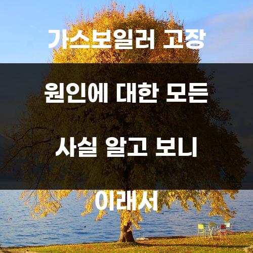 가스보일러 고장 원인에 대한 모든 사실 알고 보니 이래서