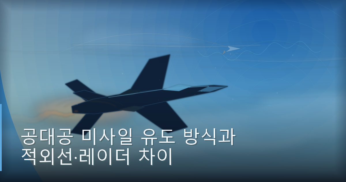 공대공 미사일 유도 방식과 적외선·레이더 차이