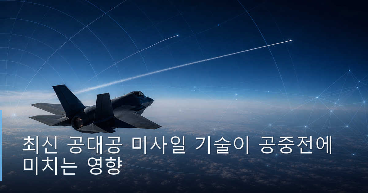 최신 공대공 미사일 기술이 공중전에 미치는 영향